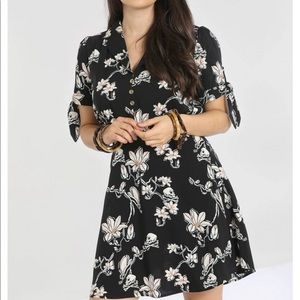 Hell Bunny Sagano skull flower dress Large NWT